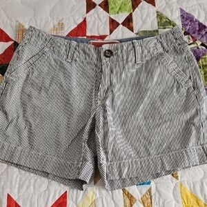 3/$18 GAP Navy and White Striped Shorts